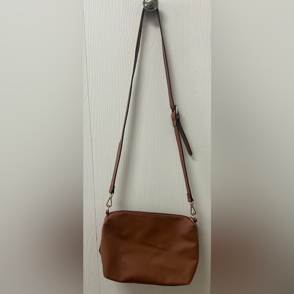 JustFab Brown Crossbody Bag